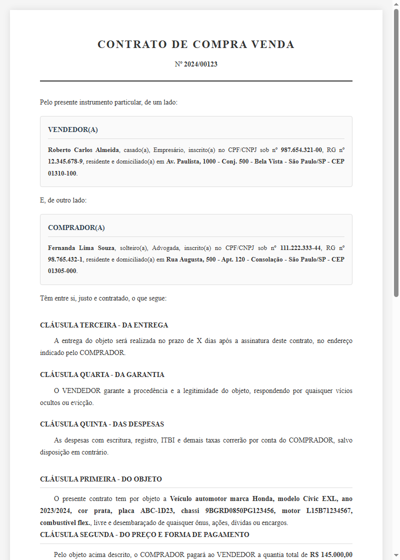 Compra e Venda